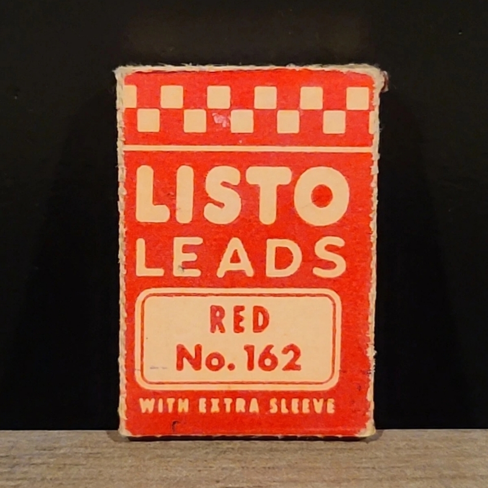 LISTO LEADS RED No. 162 WITH EXTRA SLEEVE [Read Details]
